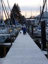 Early Morning Frost on Van Isle Marina Dock: Each morning I’d walk (shuffle) along this dock on my way to work in my nice dress shoes.  Sidney, British Columbia, Winter 2014